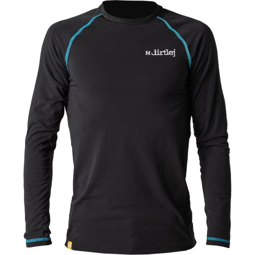 Foto de Dirtlej Camiseta Interior Manga Larga Hombre - Drirelease® Merino - negro/azul
