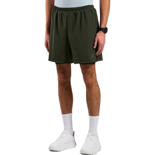 Picture of Odlo Essentials 6-Inch 2-In-1 Running Shorts 2.0 Men - deep depths - black