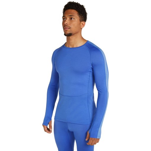 Immagine prodotto da Icebreaker Maglia a Maniche Lunghe Uomo - 200 ZoneKnit™ Merino Crewe - Brilliant/Baja