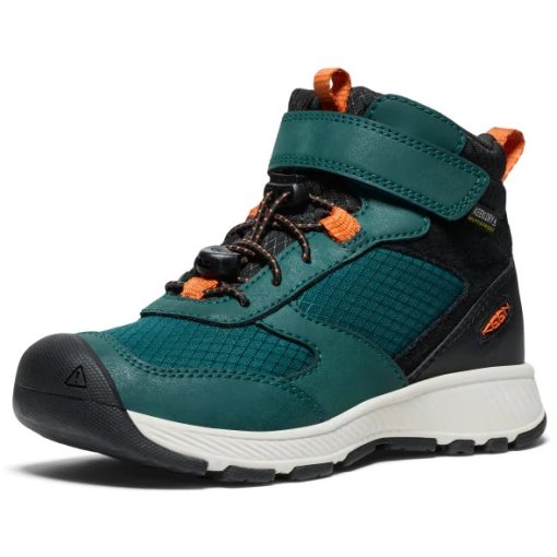 Foto de KEEN  Zapatillas Niños - Skua Mid Waterproof - Ponderosa Pine / Gold Flame