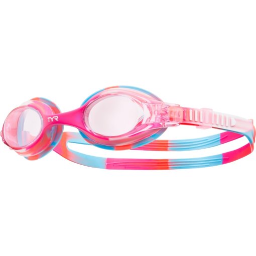 Produktbild von TYR Swimple Tie Dye Schwimmbrille Kinder - pink/pink/weiß