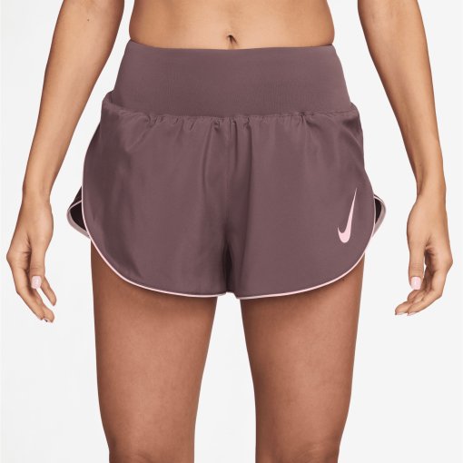 Photo produit de Nike Tempo Flow Swoosh Dri-FIT Short pour femmes - tattoo/reflective silver/pink foam IF1473-503