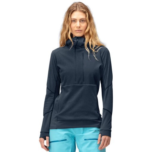 Foto de Norrona Jersey Mujer - lofoten Thermal Pro Hood - Indigo Night