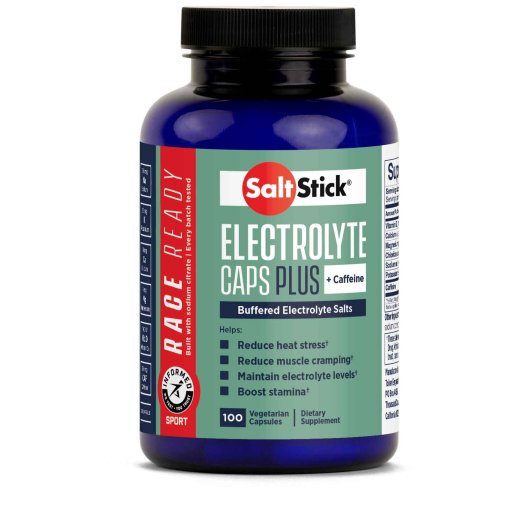 Immagine prodotto da SaltStick Capsule di Sali e Minerali con Caffeina - Race Ready Plus Caps - 100 pezzi