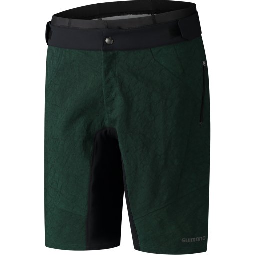 Photo produit de Shimano Short VTT sans Pantalon Intérieur Homme - Revo - vert