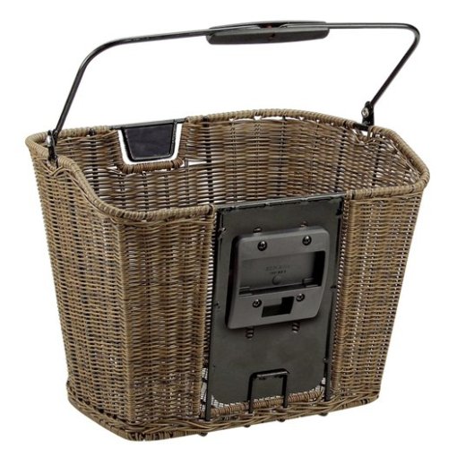 Cesta Delantera Para Bicicleta - De Plástico Tejido, Azul, Decorativa Y Resistente Para Niños