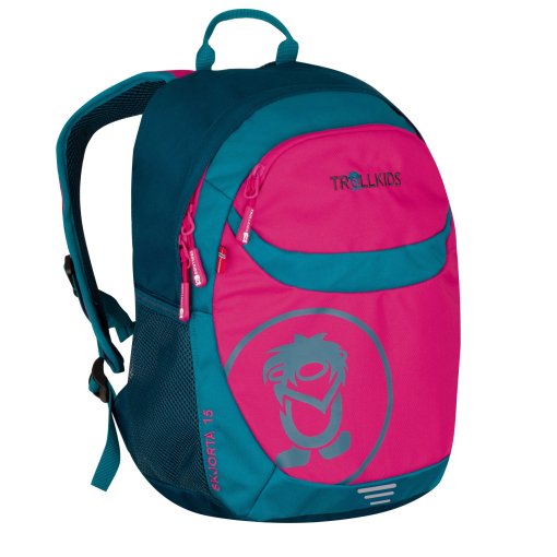 Photo produit de Trollkids Sac à Dos Enfant - Skjorta 15L - Bright Pink/Harbor Blue/Madeira Blue