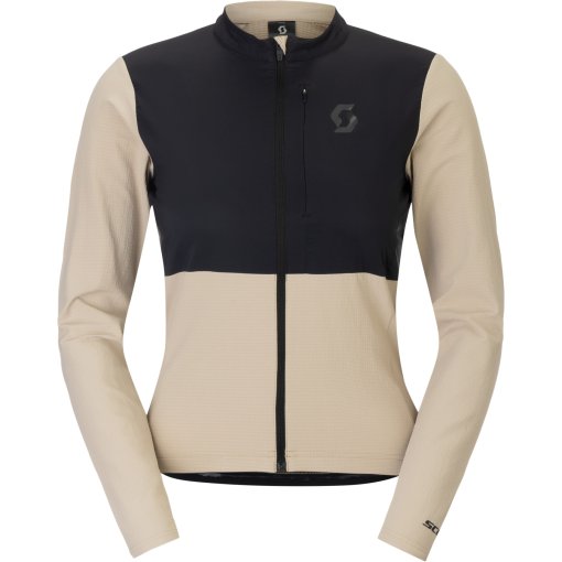 Picture of SCOTT Endurance Warm Longsleeve Jersey Women - portobello beige/black