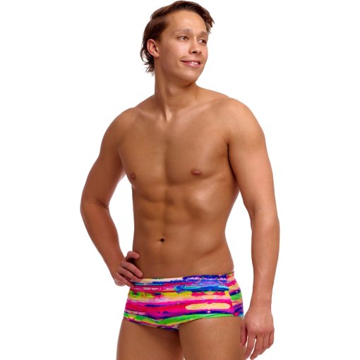 Picture of Funky Trunks Sidewinder Eco Swim Trunks Men - Paint Patch