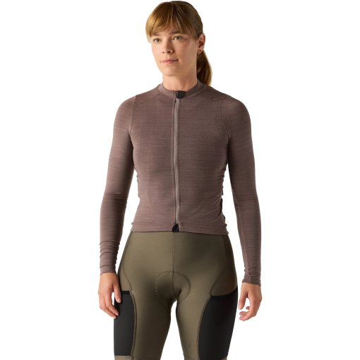 Foto de Velocio Maillot de Manga Larga Mujer - Luxe Merino - Plum Truffle