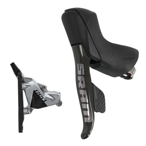 Foto de SRAM Maneta Freno/Cambio + Freno Disco Hidráulico - RED eTap AXS HRD - Flat Mount - izquierdo | delantero | 2x12 velocidades - negro - Oferta especial