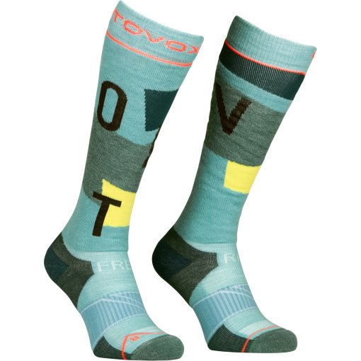 Picture of Ortovox Freeride Long Socks Cozy Women - ice waterfall