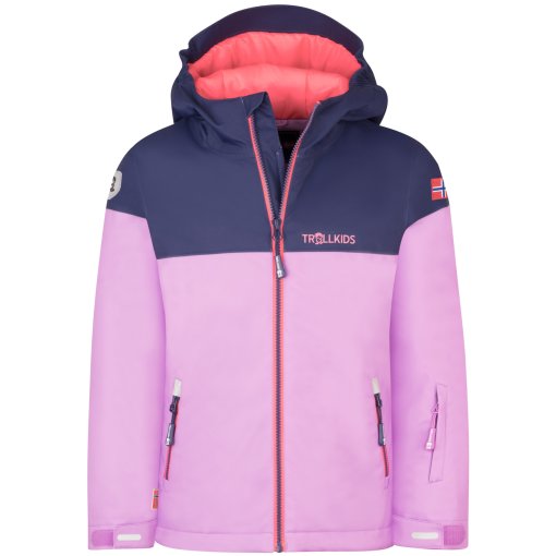 Foto de Trollkids Chaqueta Esquí Niña - Hallingdal - Light Violet/Deep Violet/Coral Pink
