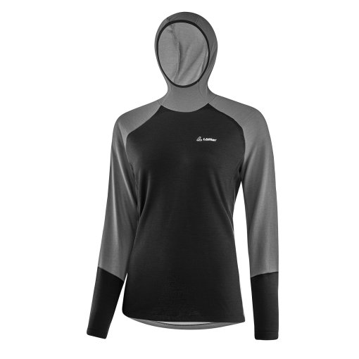 Foto de Löffler Sudadera con Capucha Mujer - Transtex® Merino - negro 990