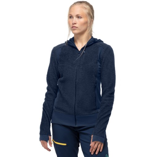 Foto de Norrona Chaqueta Mujer - falketind Alpha120 Zip Hood - Indigo Night