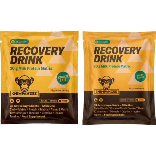 Productfoto van Chimpanzee Recovery Drink - Koolhydraat- en proteïne-drankpoeder - 45g