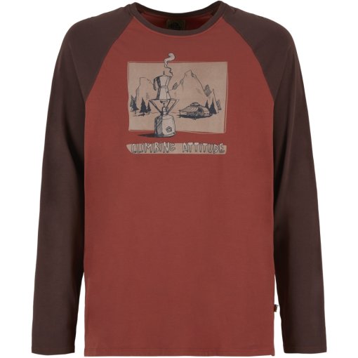 Produktbild von E9 Long Coffee Langarmshirt Herren - Paprika