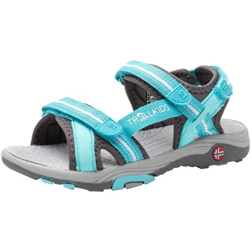 Foto de Trollkids Sandalias Niña - Preikestolen - Mint/Grey