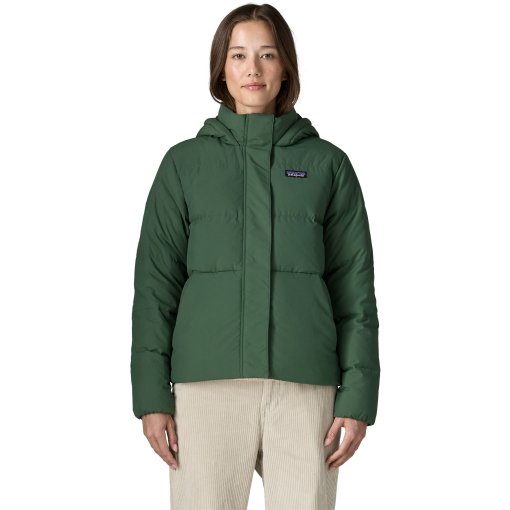Productfoto van Patagonia Sisar Hoody Dames-donsjas met capuchon - Canopy Green