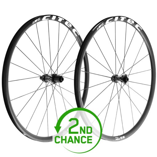 Produktbild von CITEC 3000 S Aero DB Laufradsatz - 28&quot; | 26mm | Clincher | Centerlock - 12x100mm | 12x142mm - XDR | black/white - B-Ware