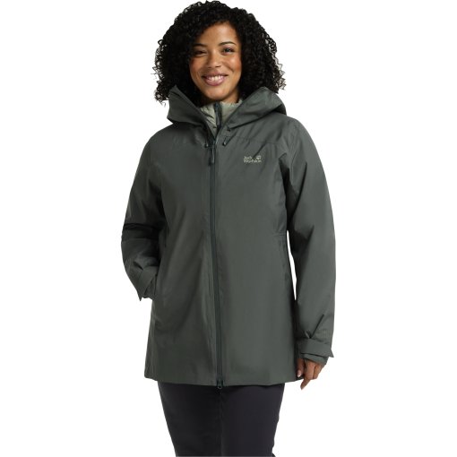 Foto de Jack Wolfskin Plumífero Chaqueta Mujer - Icecape 3In1 Rds - slate green