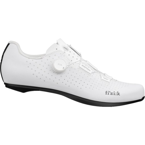 Immagine prodotto da Fizik Scarpe Bici da Corsa Unisex - Tempo Decos Carbon - Wide - bianco/nero