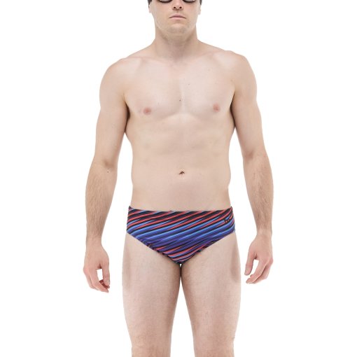 Photo produit de TYR Zollner Durafast Elite® Maillot de bain slip pour hommes - navy/red/blue