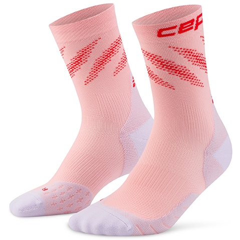 Produktbild von CEP Core Run Edt. Elliptic Mid Cut Kompressionssocken Herren - pink/red