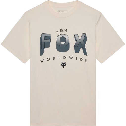 Productfoto van FOX Block 195 Original T-shirt met korte mouwen voor heren - off white