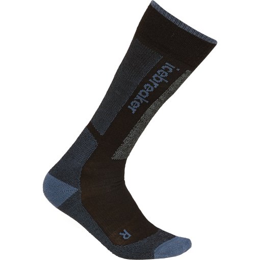 Foto de Icebreaker Calcetines Altos Mujer - Merino Ski+ Light - Negro/Dawn/Graphite