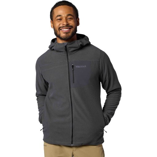 Photo produit de Marmot AirFleece Sweat à capuche pour hommes - blackened