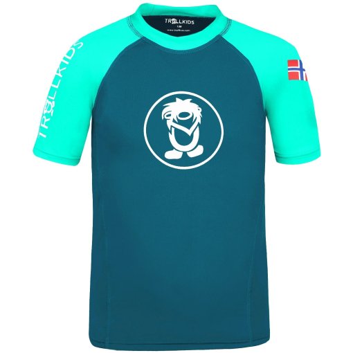 Foto de Trollkids Camiseta Protección Solar Niño - Kvalvika - Dark Mint/Petrol