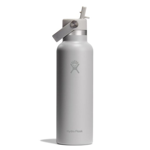 Foto de Hydro Flask 21oz Botella Térmica Standard Mouth + Flex Straw Tapa - 621ml - Birch