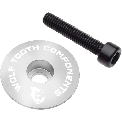 Produktbild von Wolf Tooth Ultralight Ahead Kappe - rohsilber