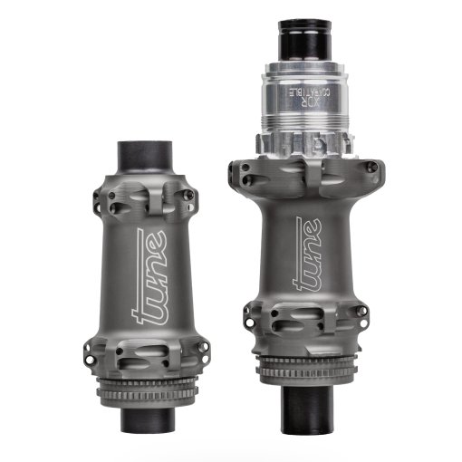 Produktbild von Tune Yokto CL Nabenset - Keramik Lager | Straightpull | Centerlock |  12x100/142mm - 24-Loch - XD/XDR - grau