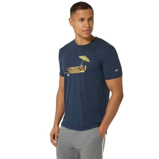 Bild von SUPER.NATURAL Hot Dog T-Shirt Herren - Blueberry/Various