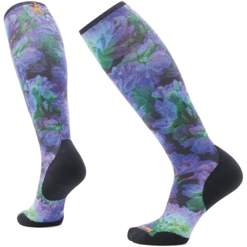 Foto de SmartWool Calcetines Esquí Mujer - Targeted Cushion Electric Lotus Print OTC - 001 negro