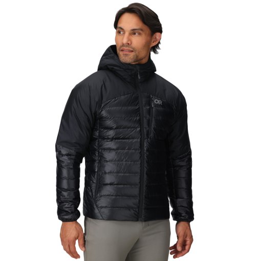 Foto de Outdoor Research Plumífero Chaqueta con Capucha Hombre - Helium - solid black