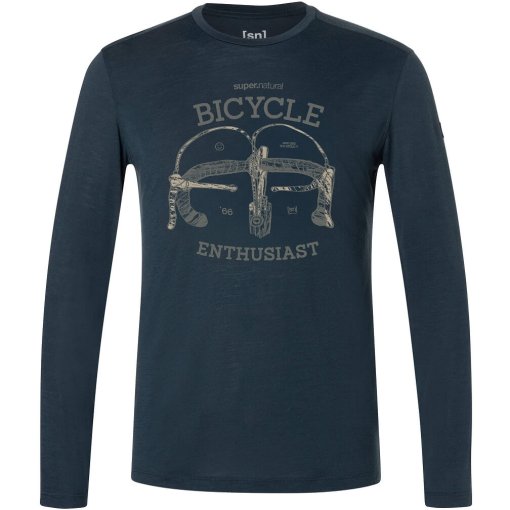 Picture of SUPER.NATURAL Bike Enthusiast Longsleeve Men - Blueberry/Various
