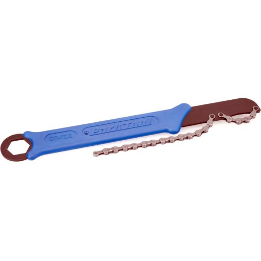 Photo produit de Park Tool SR-12.2 Fouet à Chaîne et Clé pour Douille de Démonte Cassette - bleu