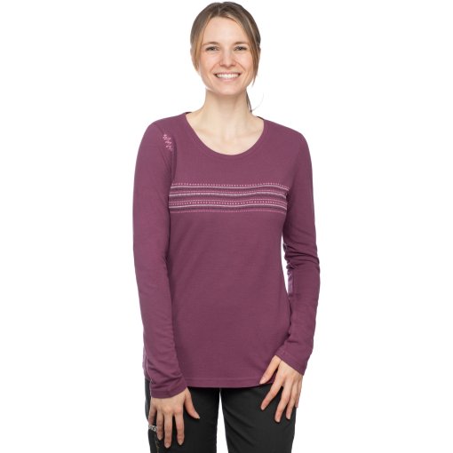 Foto de Chillaz Camiseta de Manga Larga Mujer - Dalmatien Ornament - dark bordeaux