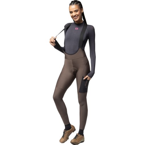 Foto de Alé Culotte con Tirantes Mujer- OFF ROAD GRAVEL Stones Cargo 2.0 - coffee