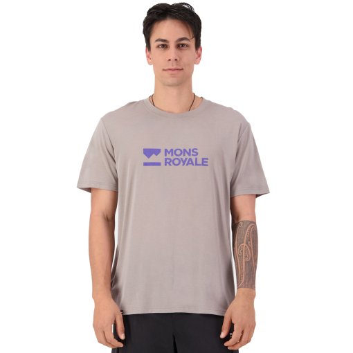 Picture of Mons Royale Icon Merino T-Shirt Men - cinder 1181