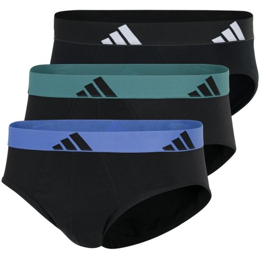 Immagine prodotto da adidas Sports Underwear Slip Uomo - Active Flex Cotton - Confezione da 3 - 907 assorted