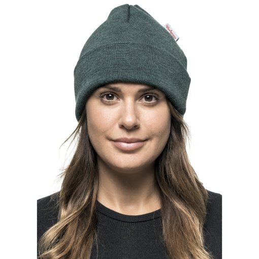 grey woolpower classic beanie