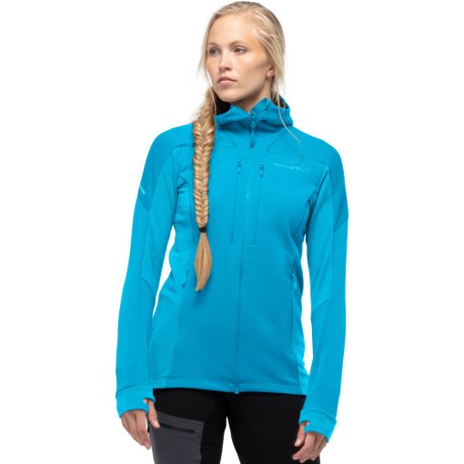 Foto de Norrona Chaqueta Mujer - trollveggen Powerstretch Pro Zip Hood - Hawaiian Surf