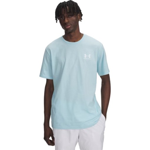 Foto de Under Armour Camiseta de Manga Corta Hombre - UA Sportstyle Left Chest - Stream/Blanco
