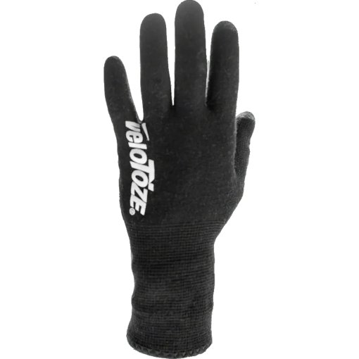 Productfoto van veloToze Waterproof Knitted Handschoenen voor fietsen - Black