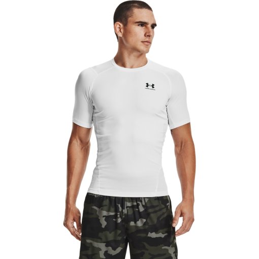 Produktbild von Under Armour HeatGear® Armour T-Shirt Herren - Weiß/Schwarz