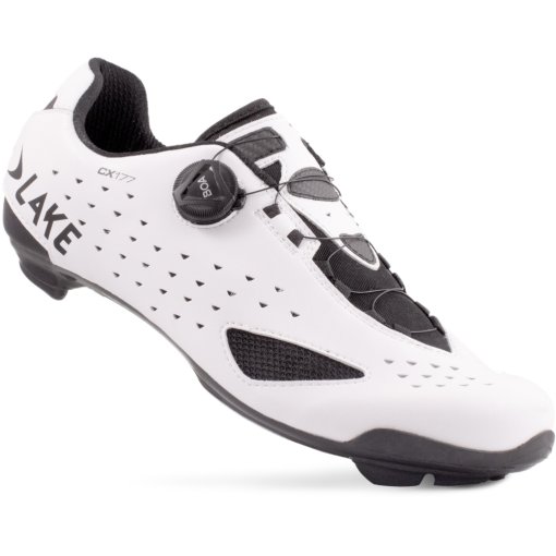 Foto de Lake Zapatillas Carretera Hombre - CX177 - Ancho - blanco/negro